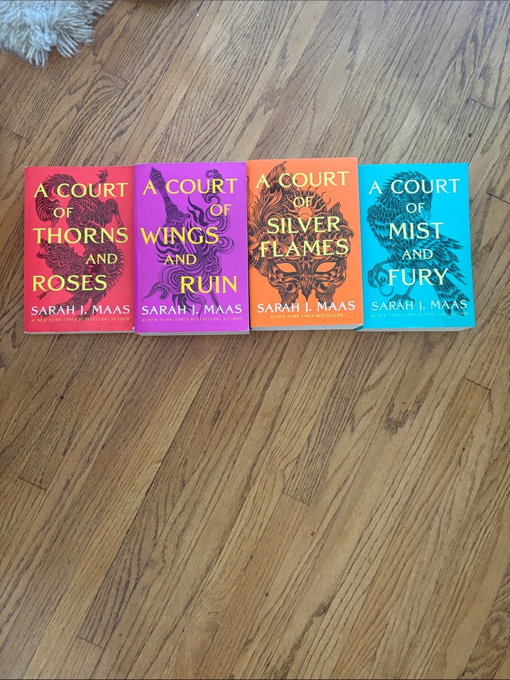 Sarah J Mass Paperback Book Set – Red, Orange, Purple Covers